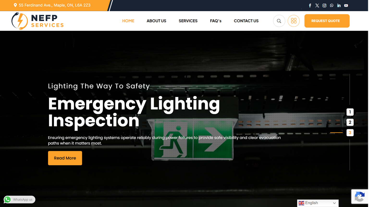 Official Website of NEFP Electrical and Mechanical Company Inc. Canada